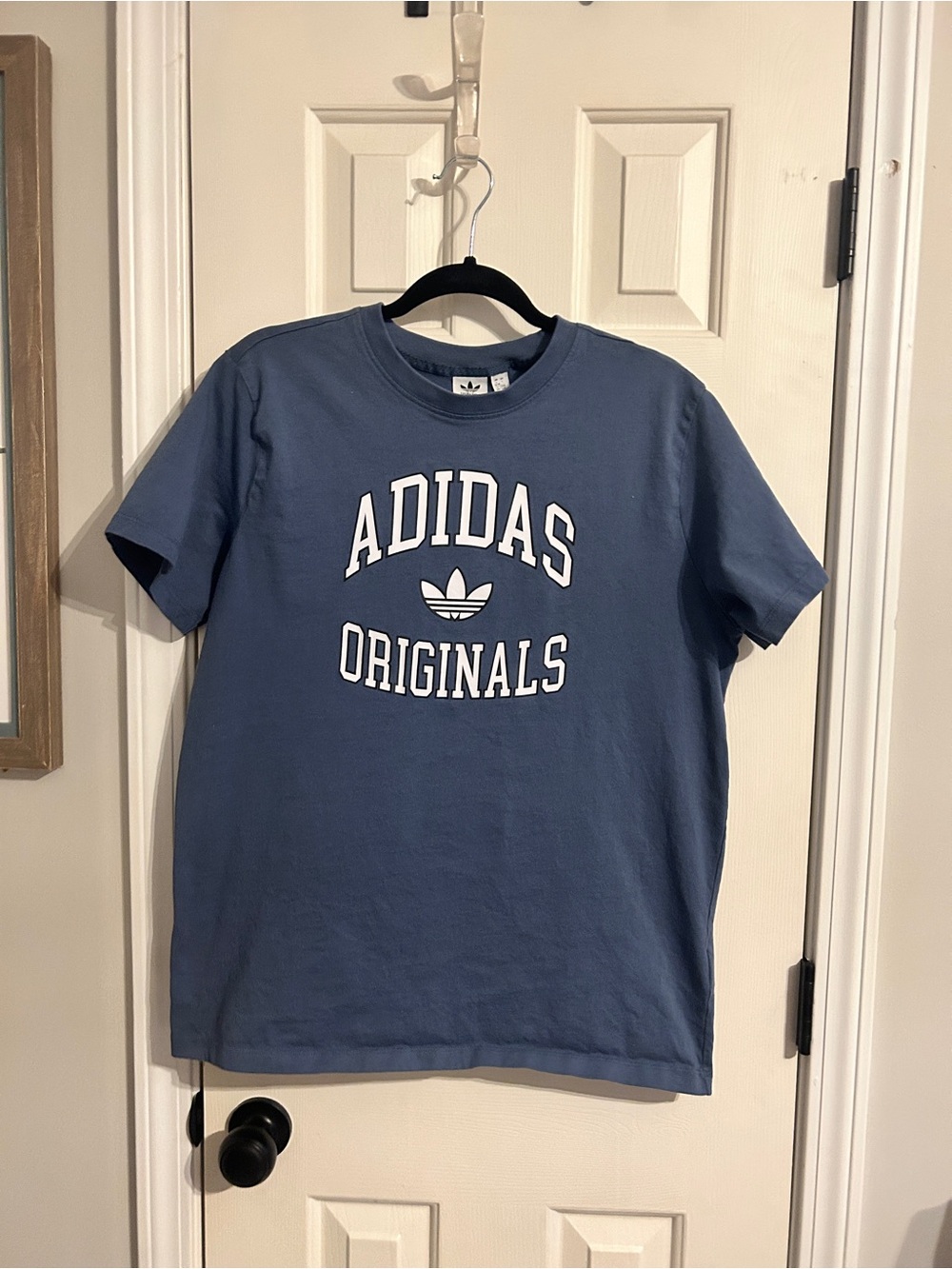 adidas Originals Blue Crewneck Logo Tee